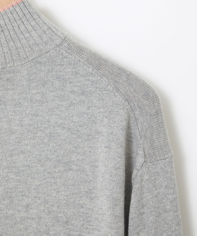 ウールブレンド スリット ニット【手洗いOK】