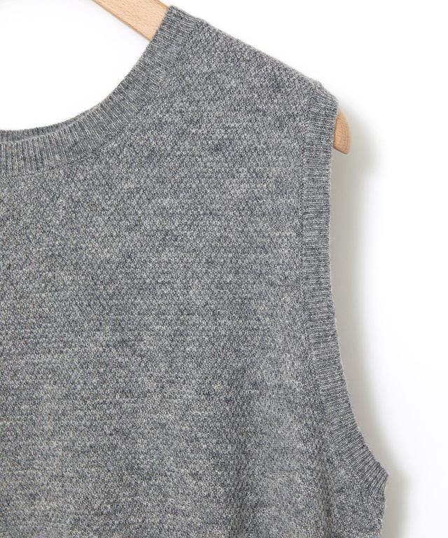 ウールブレンド 2WAY ニットベスト【手洗いOK】