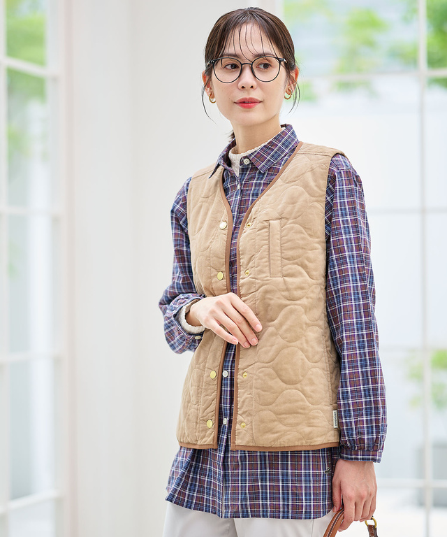 キルティング 中綿 ベスト
