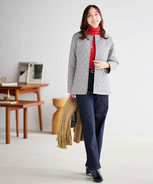 中綿 キルティング ジャケット