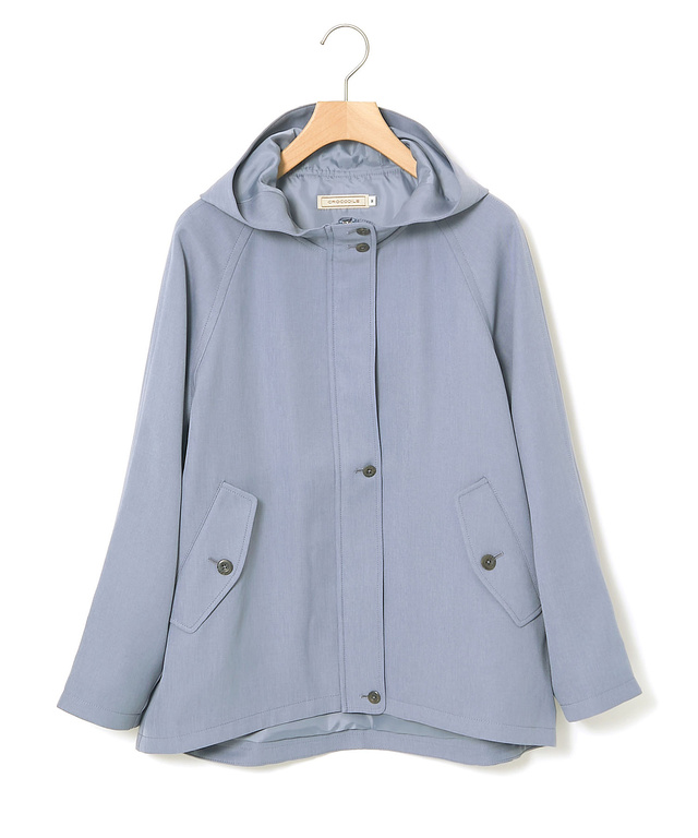 Aラインシルエット ショート丈 モッズコート