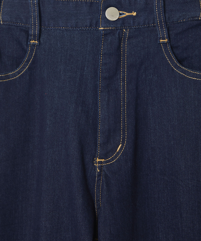 セミワイド ストレッチデニム パンツ