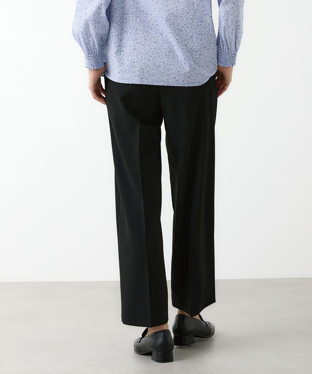 センタープレス セミワイドパンツ 