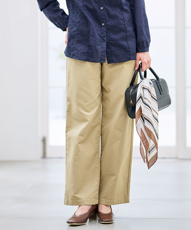 微起毛ストレッチパンツ