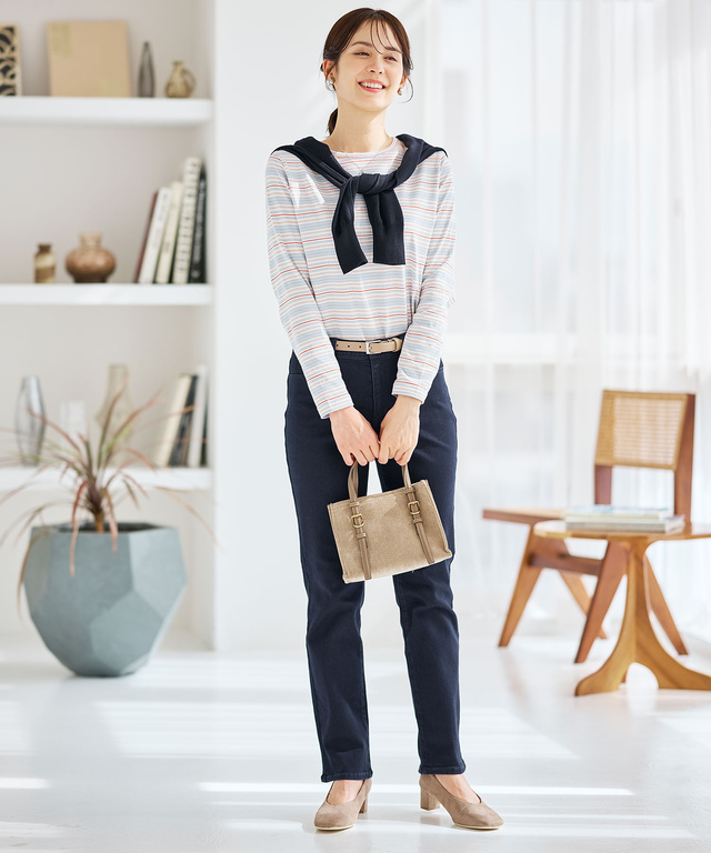 裏起毛 デニムパンツ