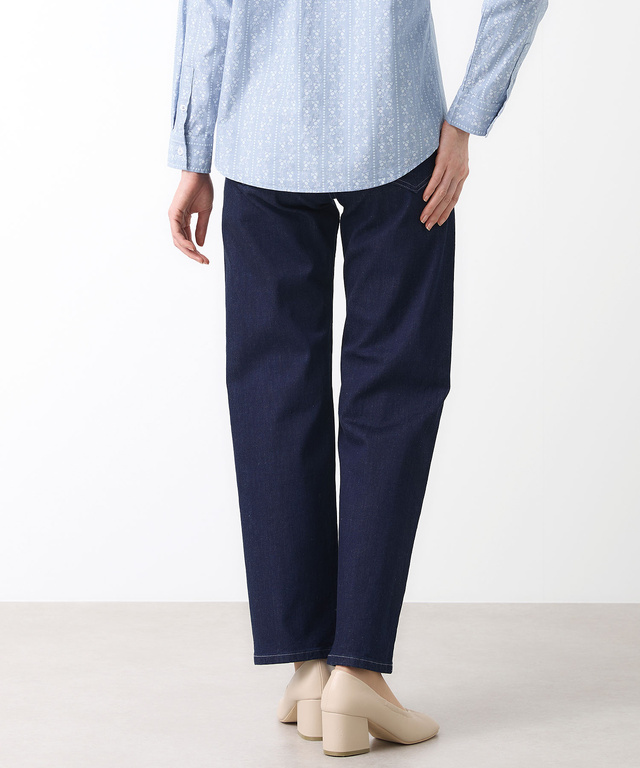 ストレッチ ストレート デニムパンツ