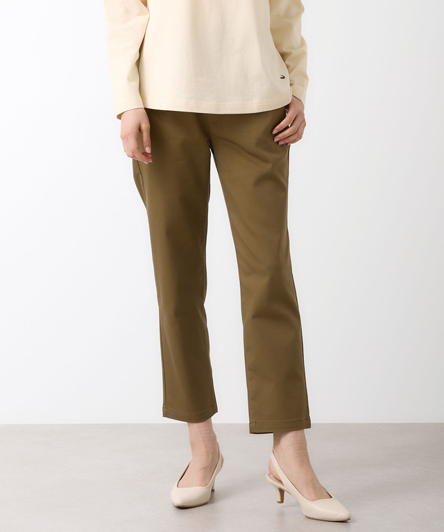 ストレッチ ストレート パンツ【接触冷感】【吸汗速乾】