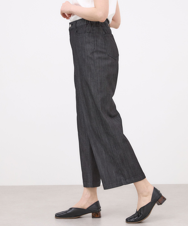 ブリーズデニム 【ワイド9分丈】【接触冷感】