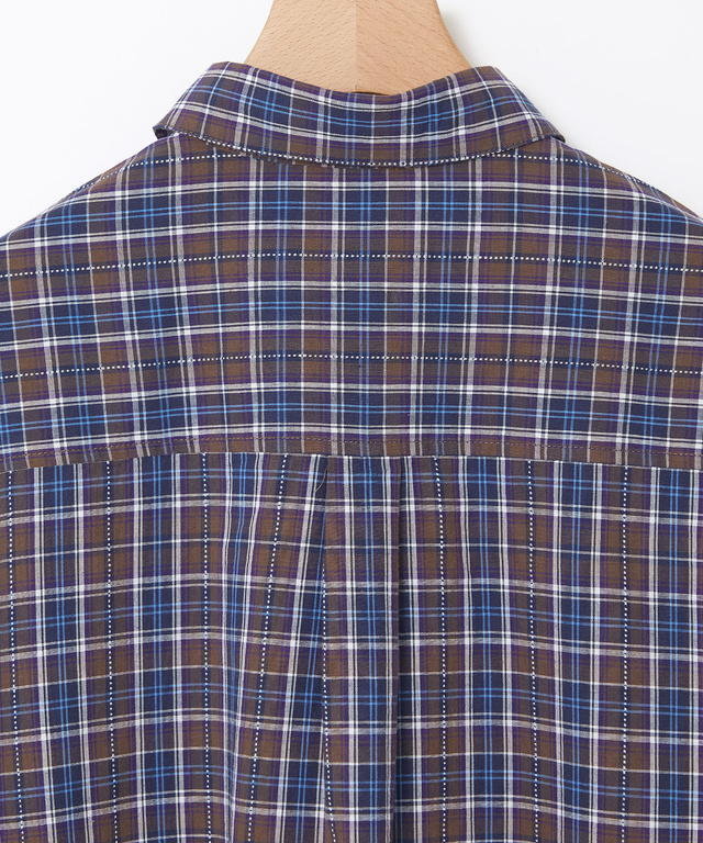 ドビー チェック柄 チュニック