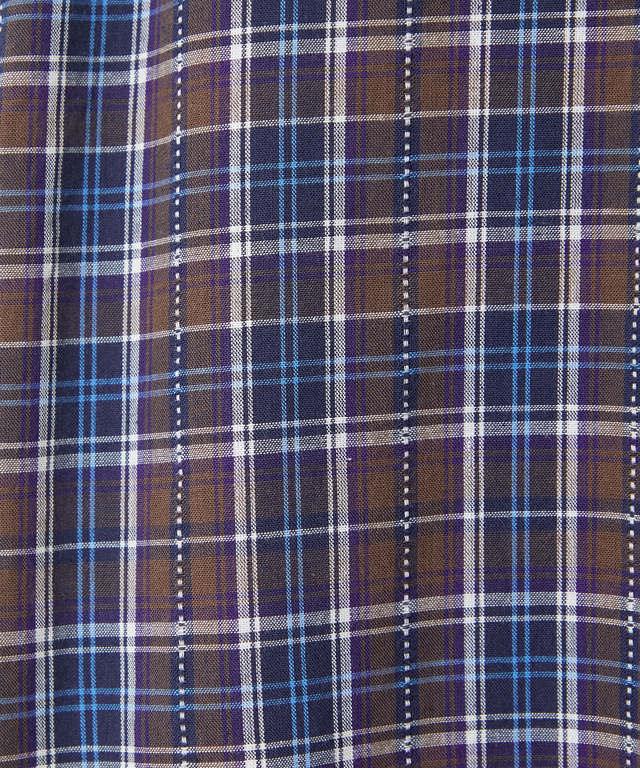 ドビー チェック柄 チュニック