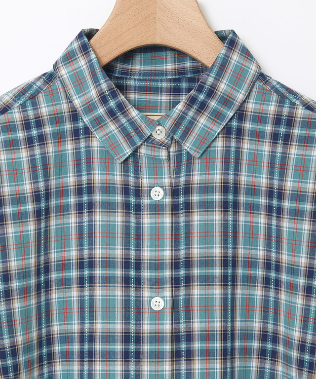 ドビー チェック柄 チュニック