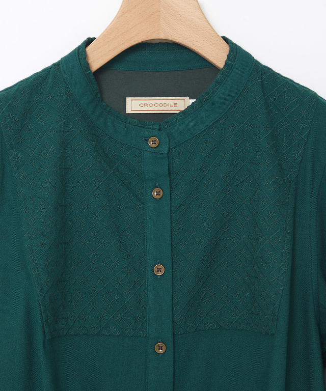 刺繍 ヨークデザイン チュニック