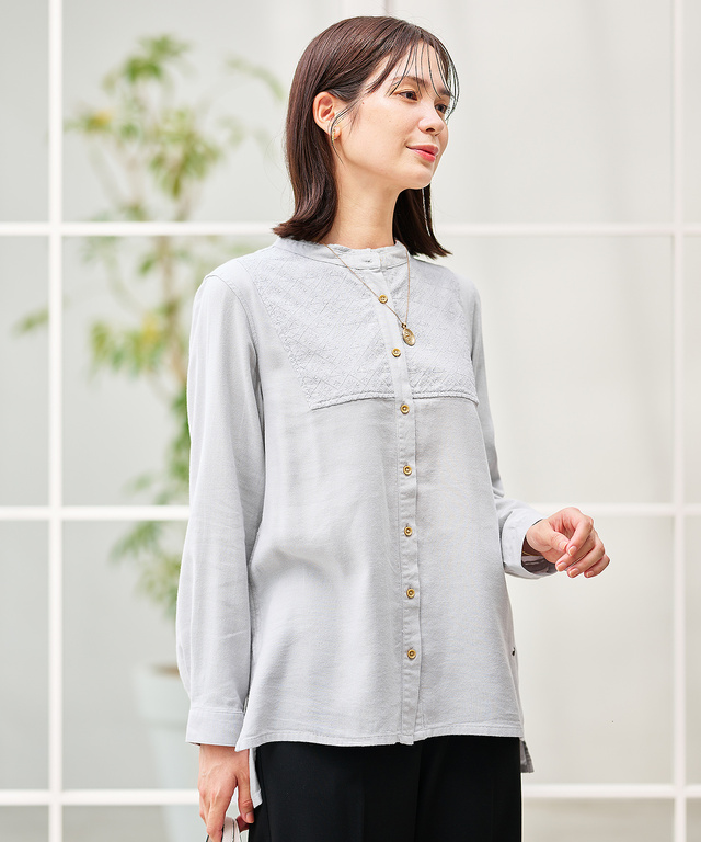 刺繍 ヨークデザイン チュニック