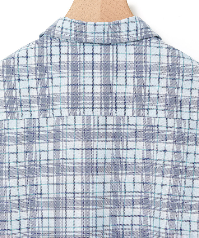 フロント切り替え チェック柄 チュニック【オンラインショップ・一部店舗限定】