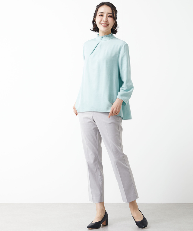 ランタンスリーブ デザイン ブラウス【一部店舗限定】