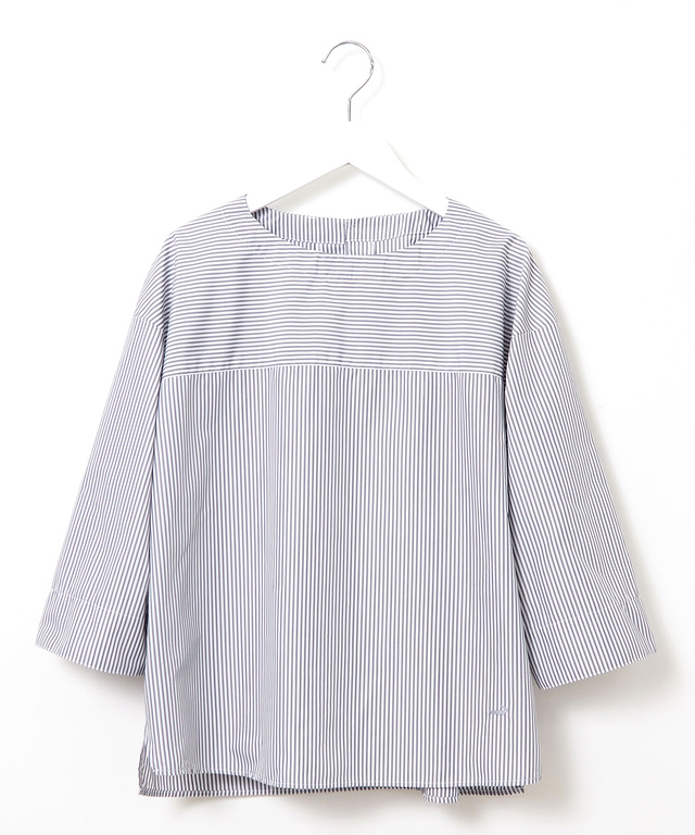 ストライプ 七分袖 ブラウス【一部店舗限定】