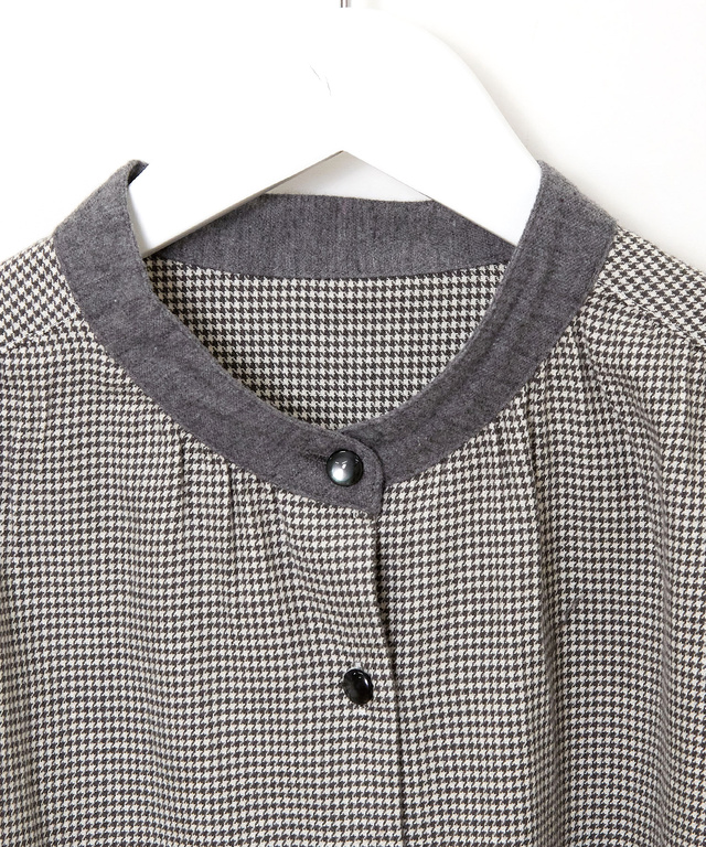 コットン ギャザー ブラウス