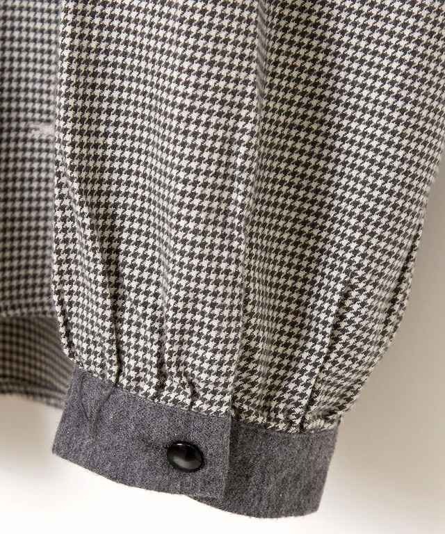 コットン ギャザー ブラウス