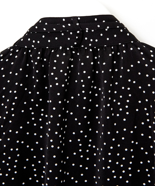 ドット リボンタイ ブラウス【一部店舗限定】
