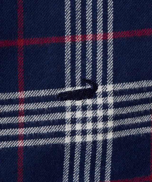 微起毛 チェック柄 ブラウス