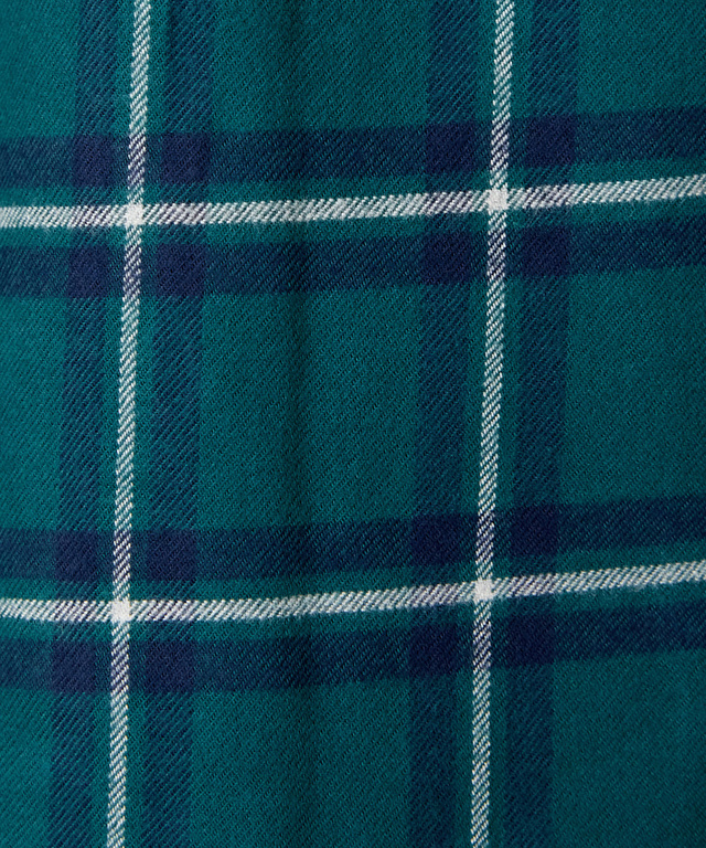 微起毛 チェック柄 ブラウス