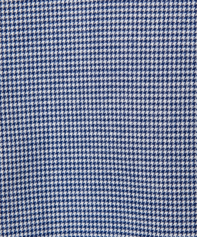 フロントギャザー 千鳥柄 ブラウス