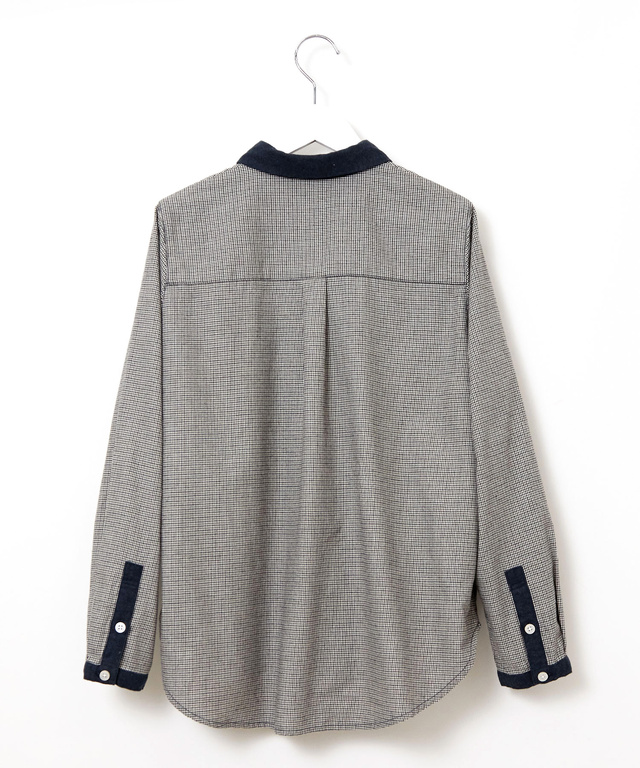 千鳥格子 配色 ブラウス