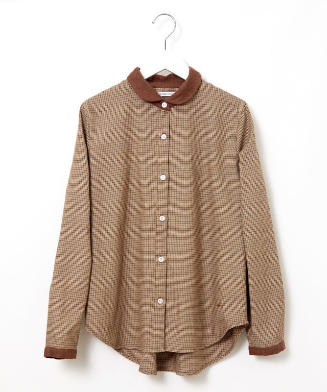 千鳥格子 配色 ブラウス