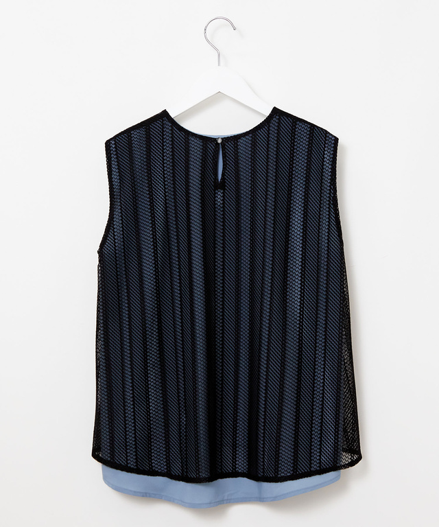 レース ノースリーブ プルオーバー