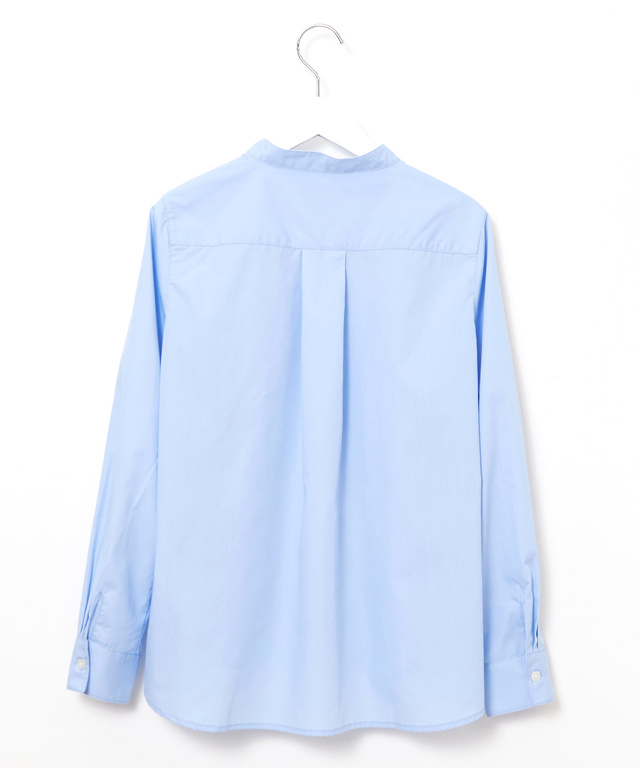 襟レース バンドカラー ブラウス