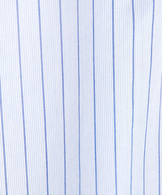 フリル襟 ストライプ ブラウス