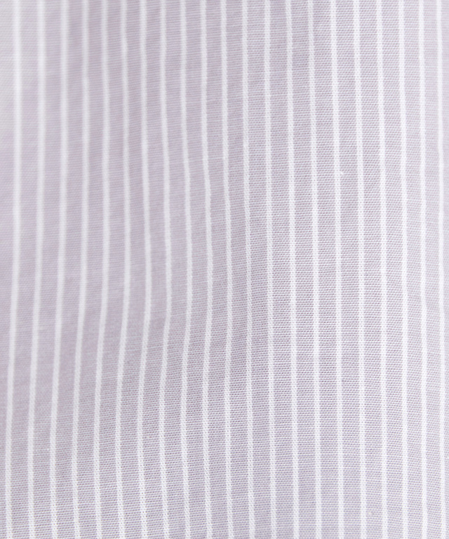 ストライプ  バンドカラー ブラウス