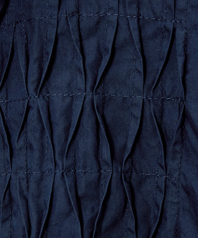 ピンタック バンドカラー ブラウス