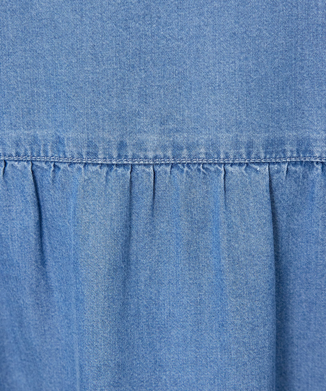 フロントギャザー ブラウス