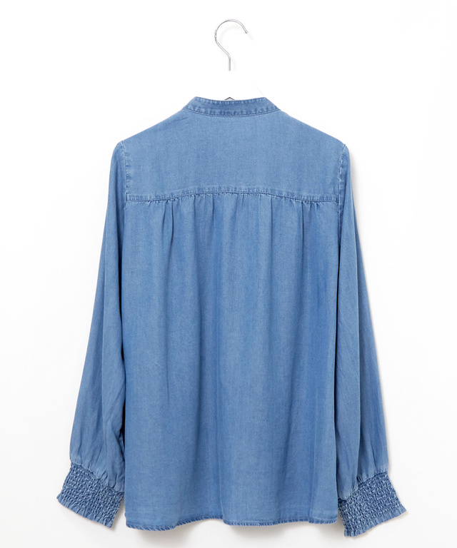 フロントギャザー ブラウス