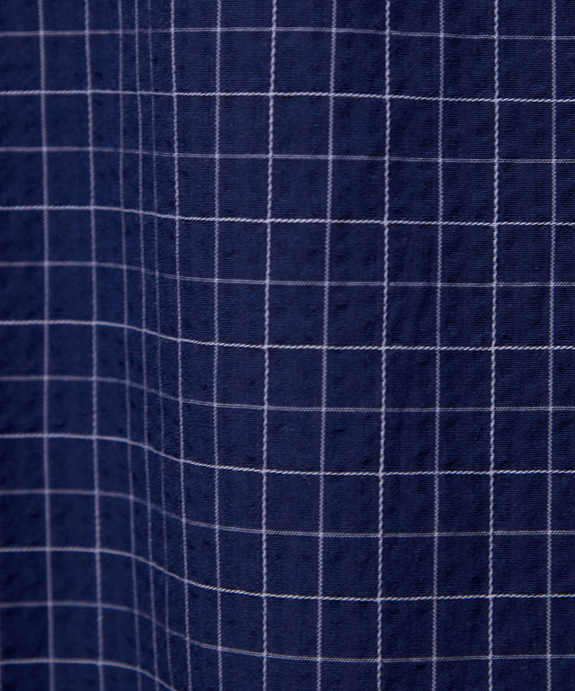 サッカー チェック柄 配色 ブラウス