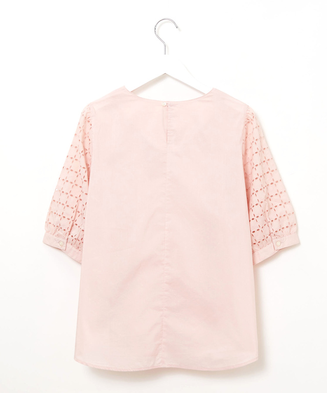 袖刺繍 デザインブラウス