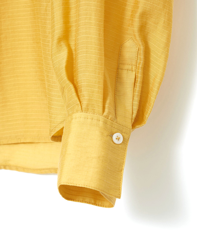 ボーダー シアー ブラウス