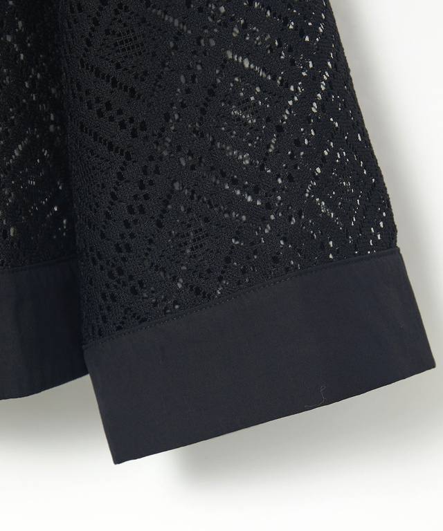 フロントリボン レース ブラウス