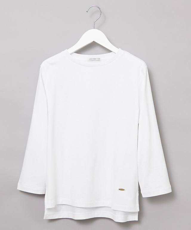 コットンレーヨン 七分袖 Tシャツ【一部店舗限定】