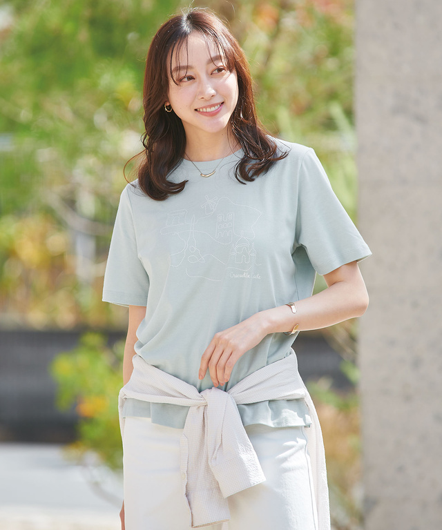 マップ プリント Tシャツ