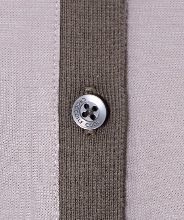 ポロ襟 カット ワンピース