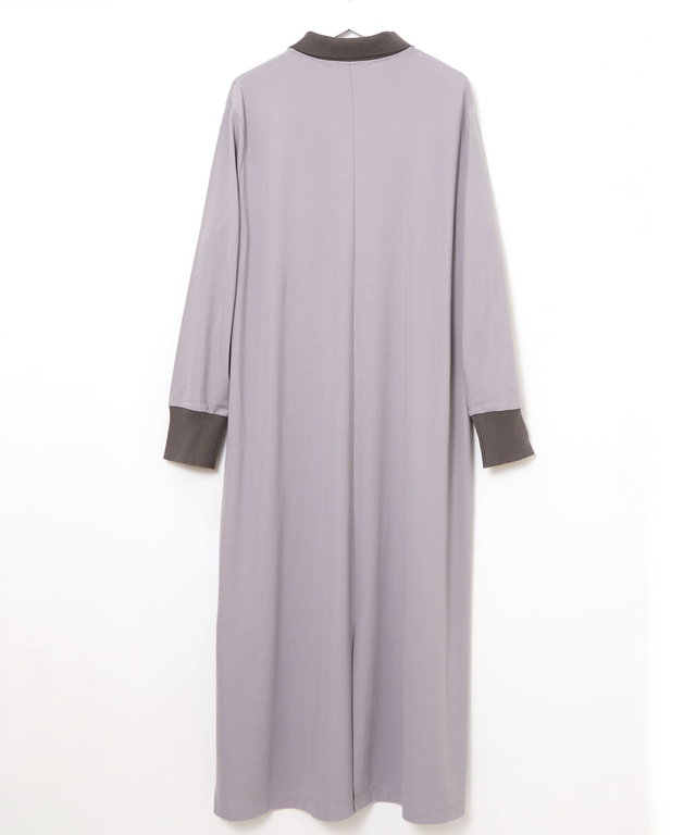 ポロ襟 カット ワンピース