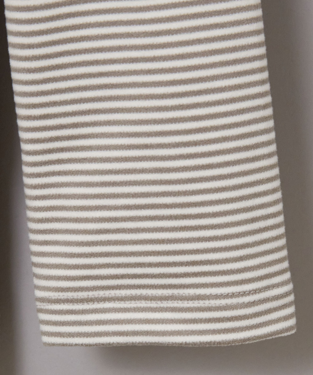 起毛 ストレッチ ハイネックカットソー