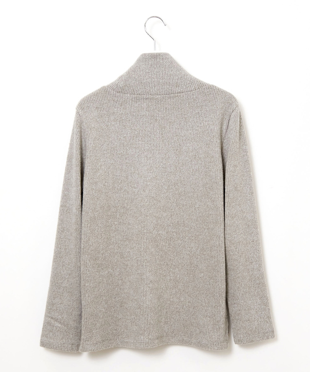 起毛 オフタートル カットソー