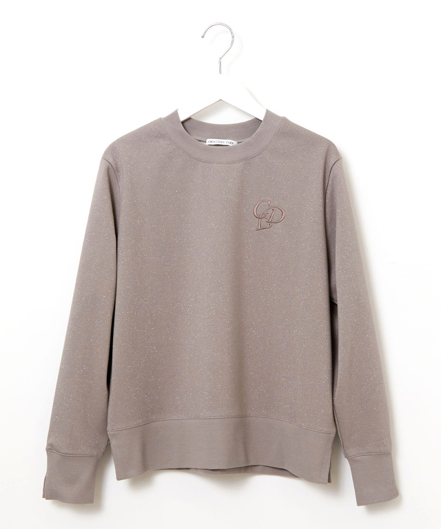 ラメ 裏毛 プルオーバー カットソー