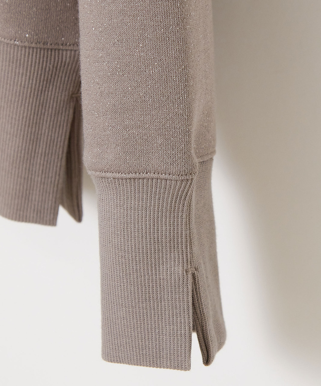 ラメ 裏毛 プルオーバー カットソー