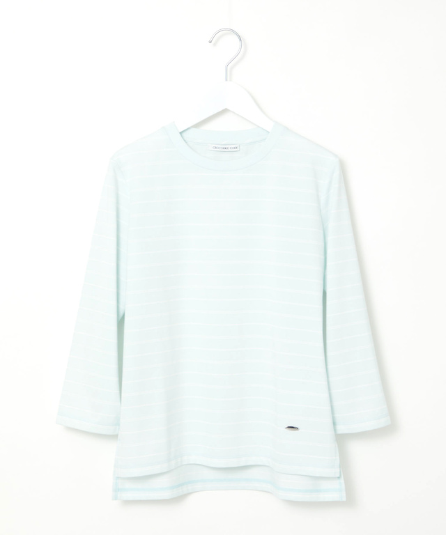 ボーダー 7分袖 Tシャツ