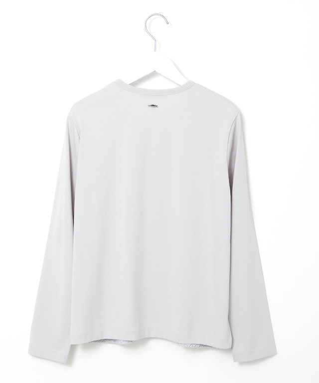 レース 切替 カーディガン