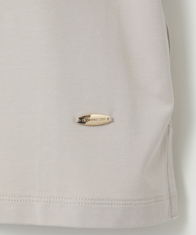 スカラップ リブ Tシャツ